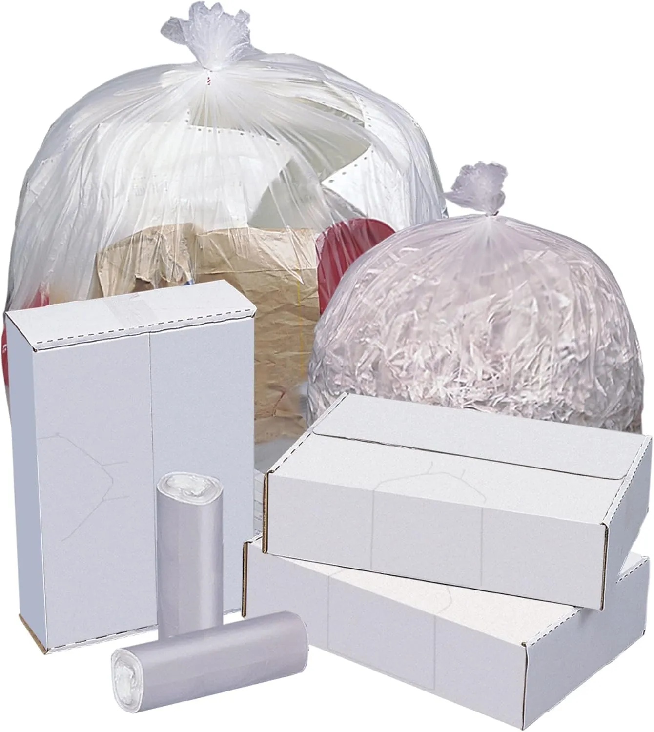Highmark™ High-Density Can Liners, 6 Mic, 10 Gallons, 24" x 24", Natural, Box Of 1,000
