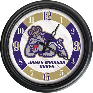 Holland Bar Stool Co. James Madison University Indoor/Outdoor LED Wall Clock