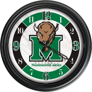 Holland Bar Stool Co. Marshall University Indoor/Outdoor LED Wall Clock