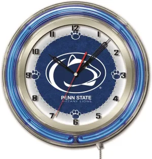Holland Bar Stool Co. Pennsylvania State University 19" Double Neon Wall Clock