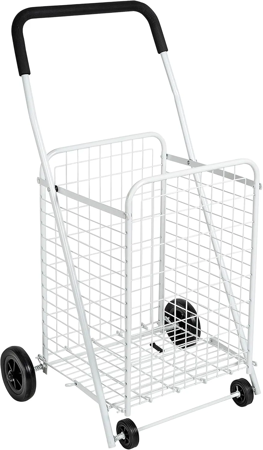 Honey-Can-Do White Four Wheel Utility Cart, 36.875x21.25x16.75