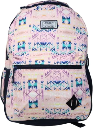 HOOEY "Recess 25 Liter School Hiking Backpack Rain Cover Hat Strap Laptop Sleeve Hydro Pockets (Pink/Navy)