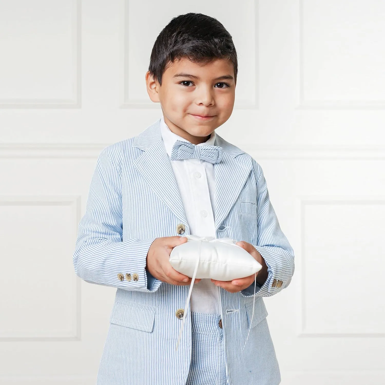 Hope & Henry Boys' Classic Seersucker Suit Jacket