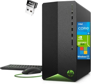 HP Pavilion Tower Desktop Computer, Intel 6-Core i5-10400F (Beat i7-8700), 32GB DDR4 RAM, 1TB PCIe SSD, GeForce GT 610 2GB, WiFi Adapter, RJ-45, Type-C, HDMI, VGA, Windows 11 Pro, WE/PGPY
