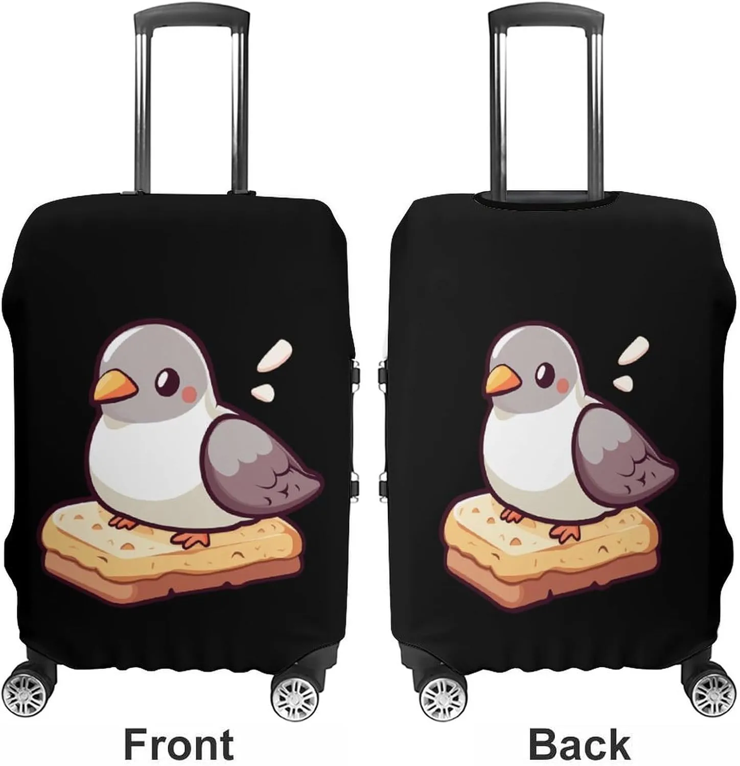 Hungry Pigeons Luggage Cover for Suitcase Luggage Protector Travel Bag Covers for Luggages