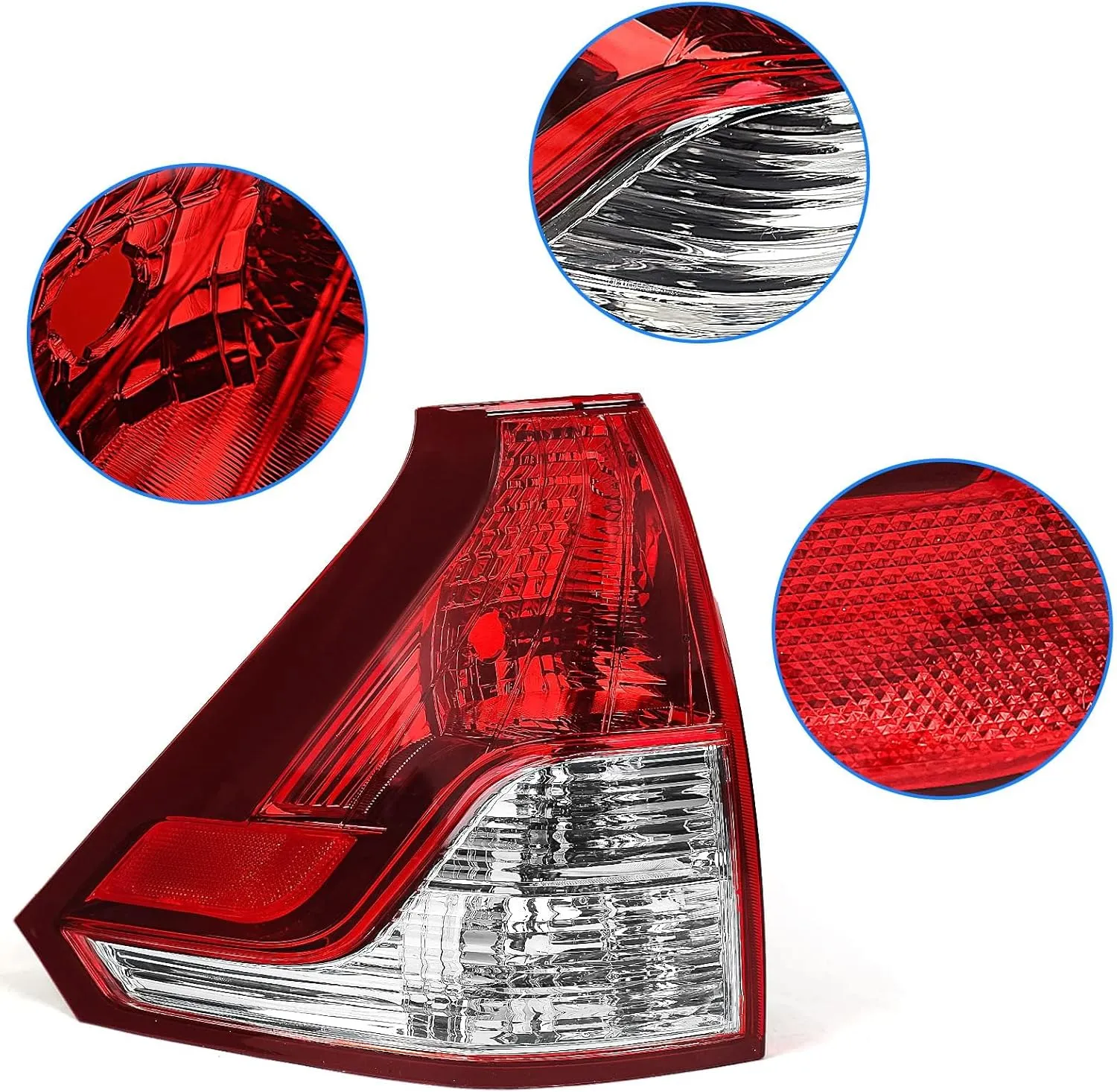 Huray Tail Light for Honda CRV 2012 2013 2014 Taillight Assembly Brake Lamp Replacement 33550-T0A-H01 Driver Side (Left)