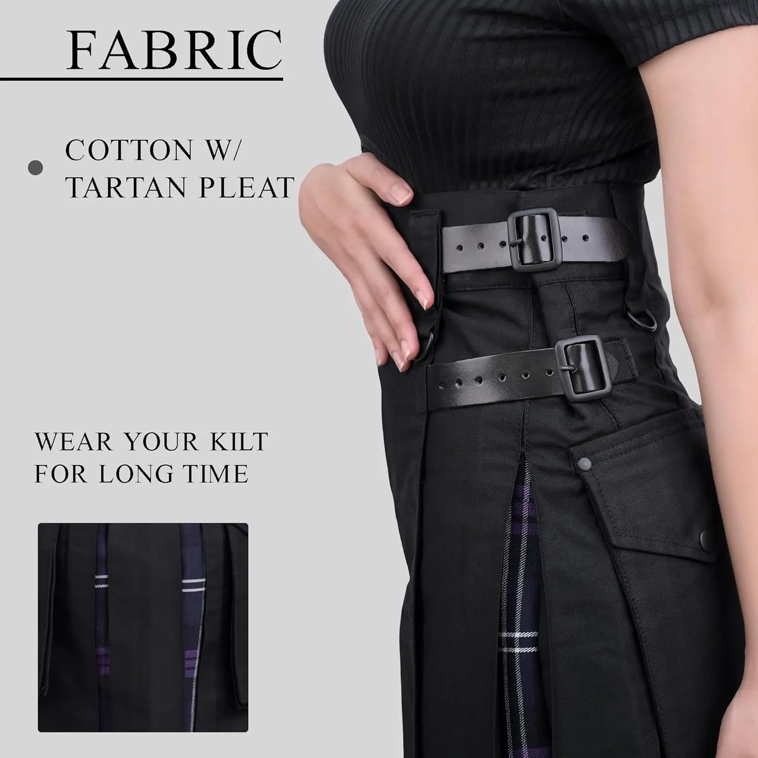 Hybrid Utility Kilts for Women Scottish Traditional Highland Costume Kilts