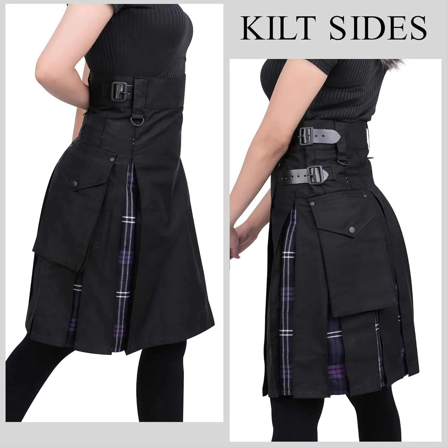 Hybrid Utility Kilts for Women Scottish Traditional Highland Costume Kilts