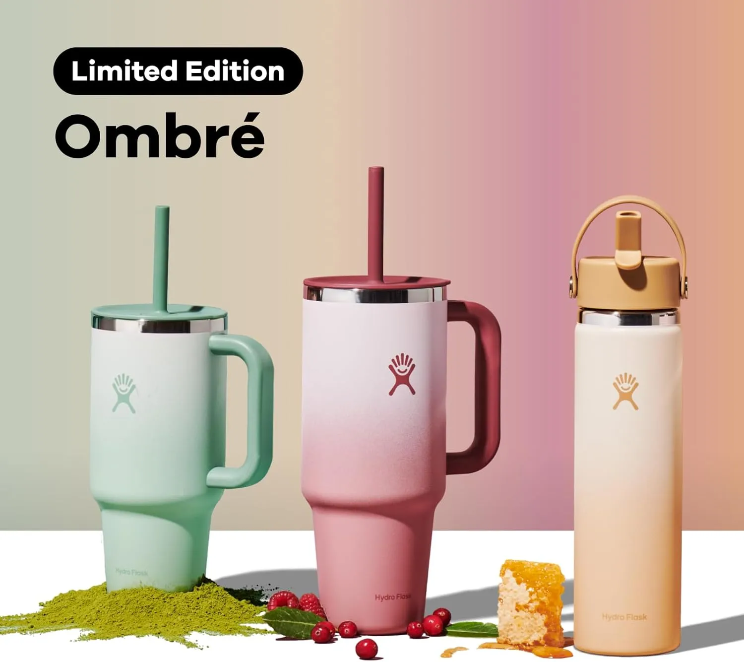 Hydro Flask 32 Oz All Around Travel Tumbler Honey Ombre