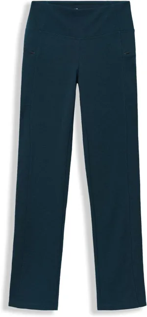 IBEX Merino Wool Lizzi Tavern High-Waisted Compression Pants for Women | Slim Fit Activewear with Invisible Zip Pockets