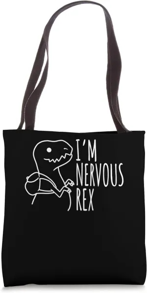 I'm nervous Rex back to school kindergarten for Preschooler Tote Bag