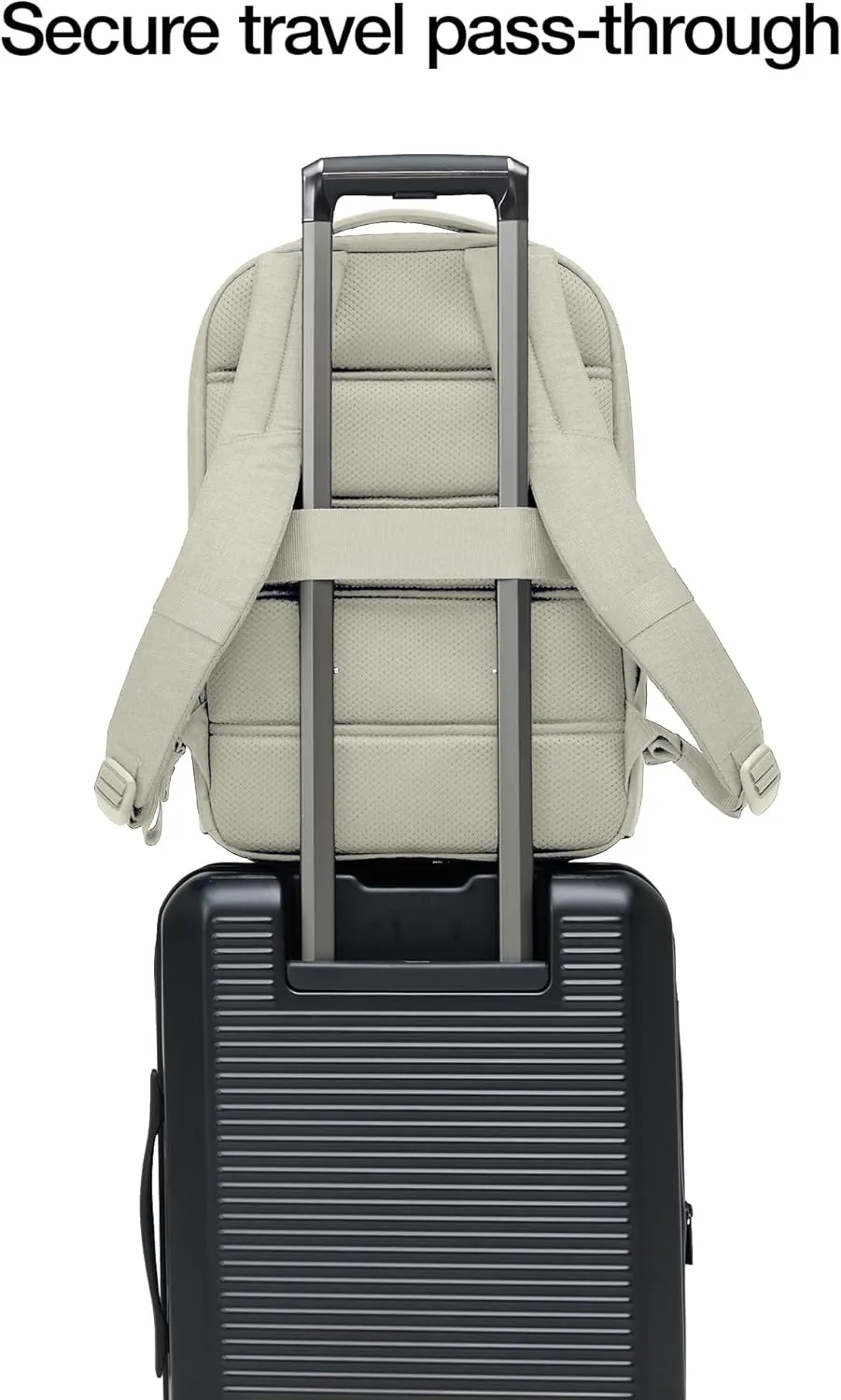 Incase Crosstown Backpack 20L – Durable Backpack Work, Travel & Daily Use – Faux Fur laptop pocket. External Zippered Pocket, Water Bottle Slips & Travel Pass-Through. Limestone