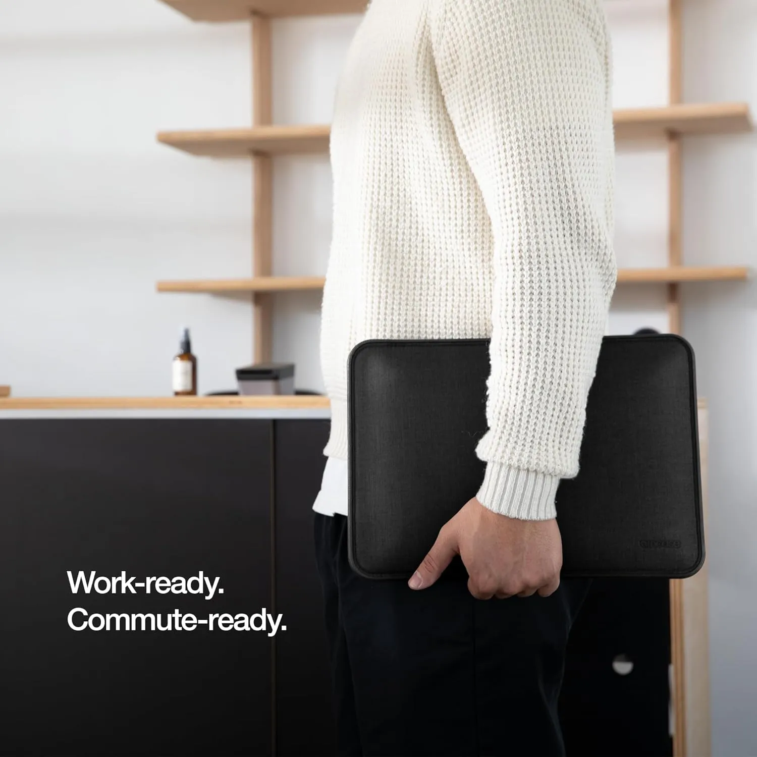Incase ICON Sleeve with Woolenex - MacBook Air 13 inch Case - 2025, 2024, 2023, 2022, M4, M3, M2 - Fitted MacBook Case, Laptop Sleeve, Hard Cover, Durable, Lightweight - Graphite