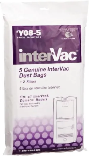 InterVac Y08-5 Replacement Dust Bag - Pack of 5