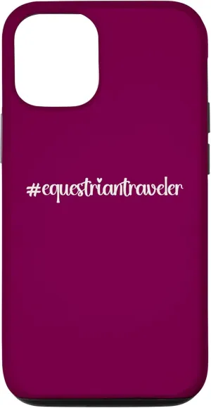 iPhone 15 #equestriantraveler holidays Hashtag horseback horse travel Case
