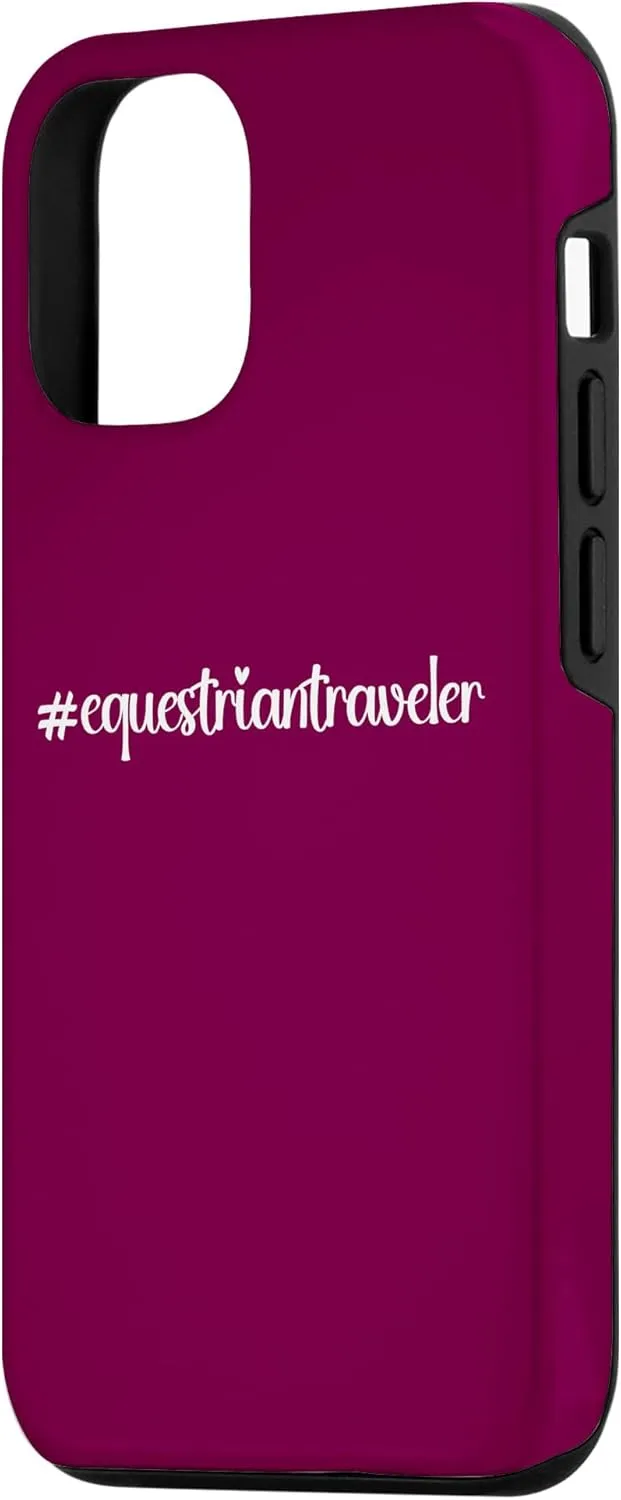 iPhone 15 #equestriantraveler holidays Hashtag horseback horse travel Case