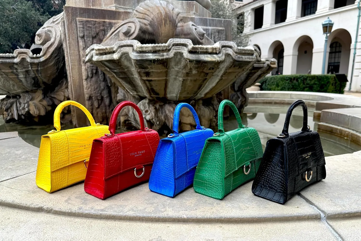 Italian Crocodile print Handbags for Women Genuine Cow Leather Purses Top Handles Shoulder Bag