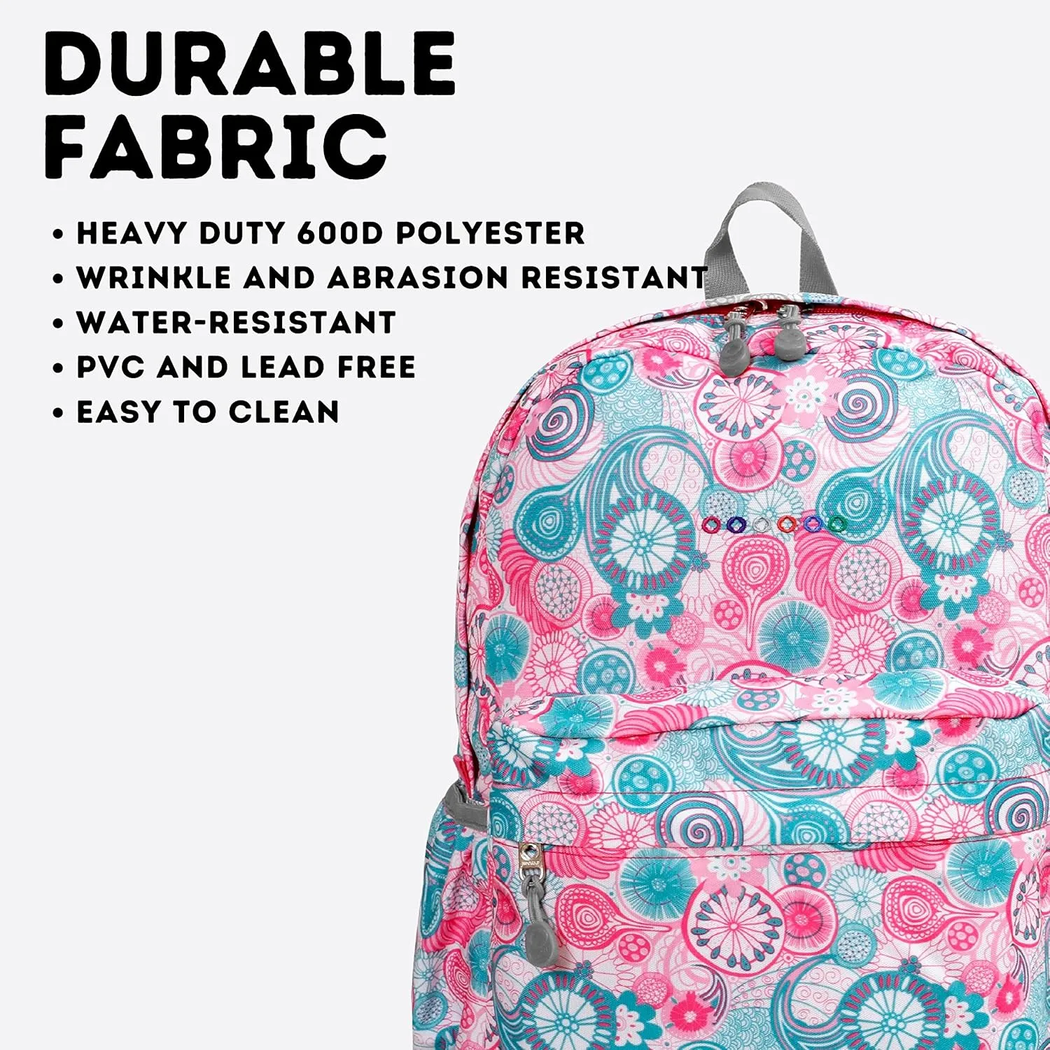 J World New York Unisex Kid's Oz School Backpack for Girls Boys. Cute Bookbag, Blue Raspberry, One Size