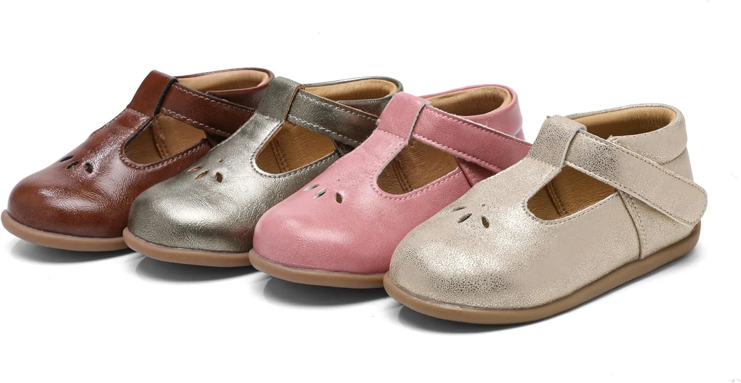 Jack & Lily Baby, Toddler & Kids Girls' Mary Jane Shoes – Soft Sole Dress Shoes for School, Party & Wedding