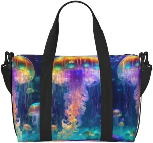 Jellyfish Ocean Print Versatile Gym Sports Bag,Companion For Your Journeys And Fitness Routines