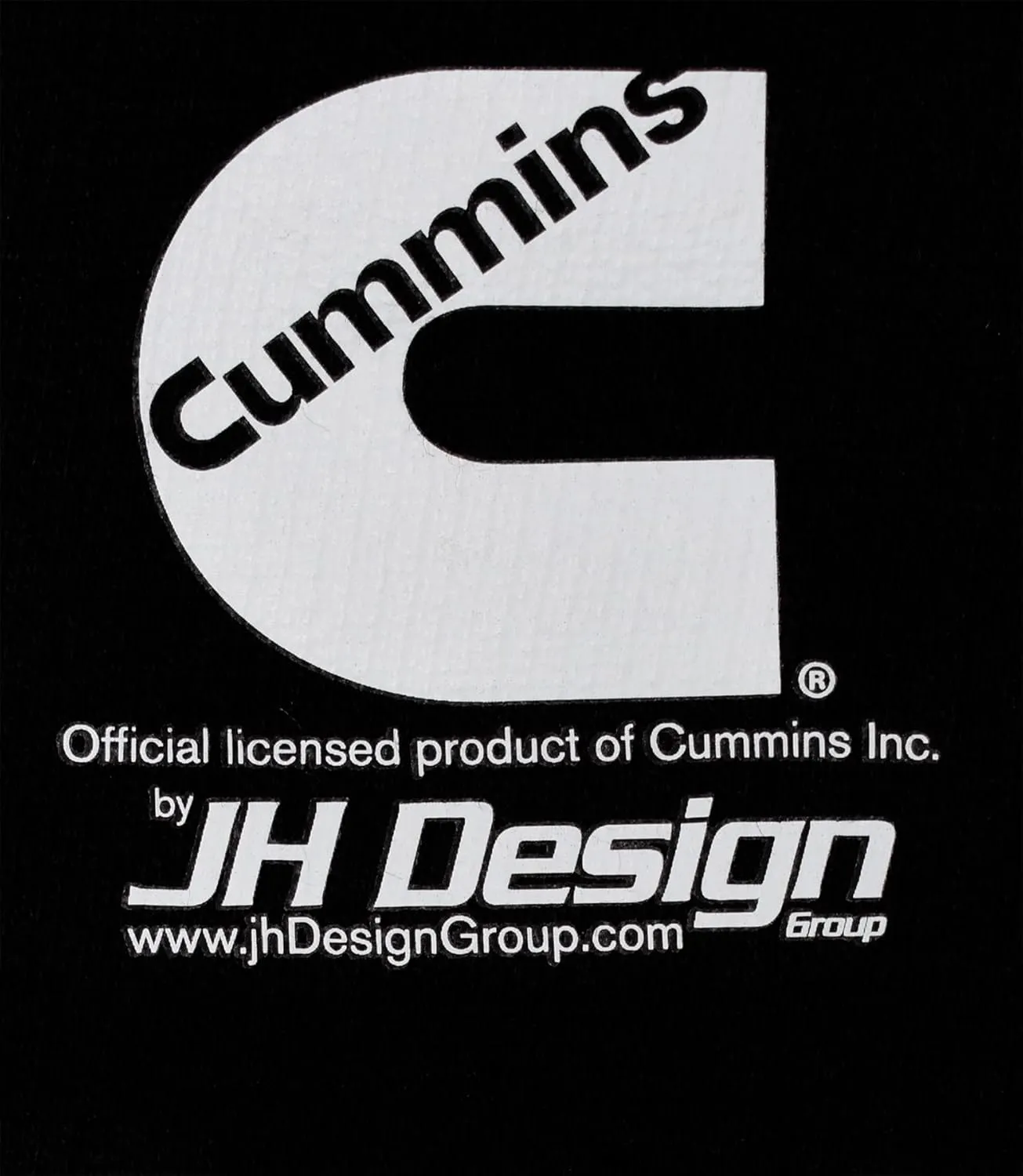JH DESIGN GROUP Men's Cummins Logo Pullover 2-Tone Hoodie Sweatshirt