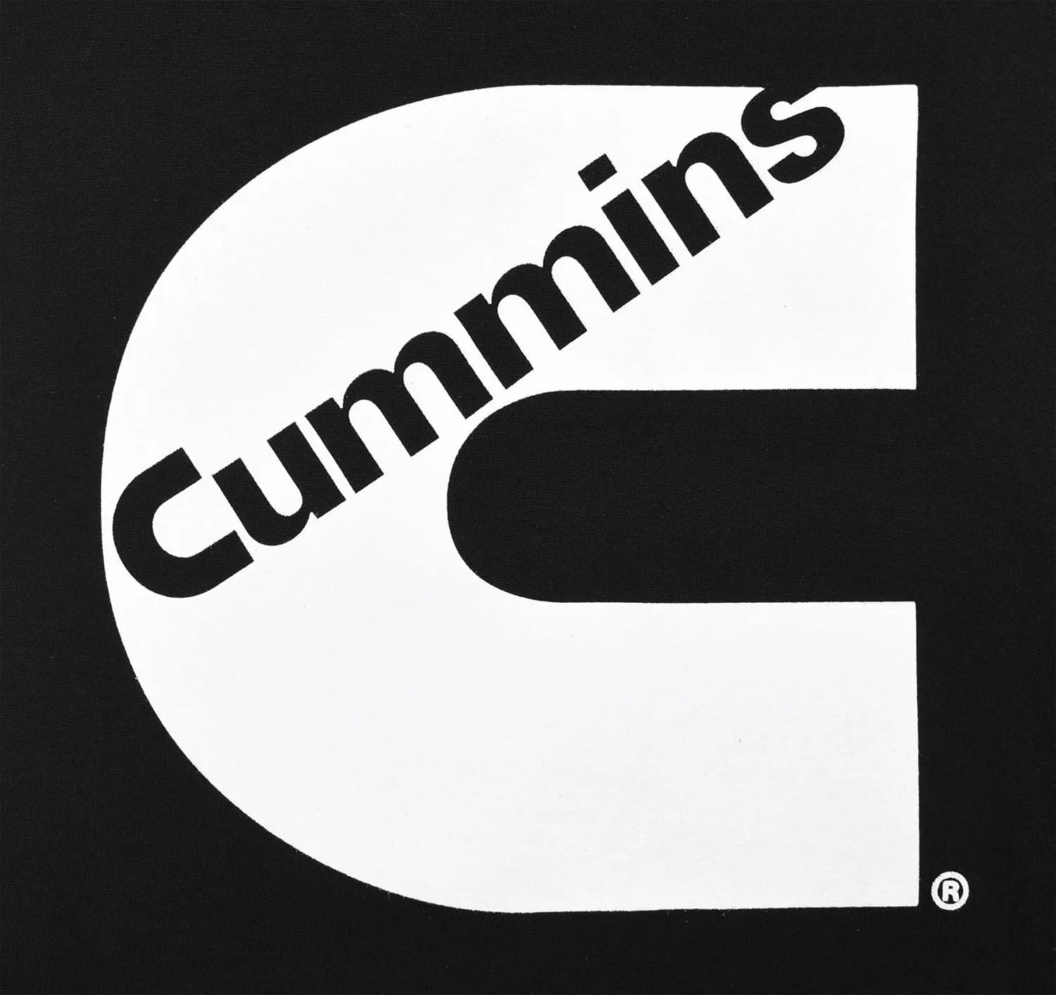 JH DESIGN GROUP Men's Cummins Logo Pullover 2-Tone Hoodie Sweatshirt
