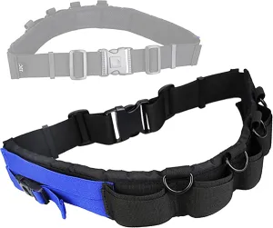 JJC GB-1 Adjustable Photography Utility Belt, Wrist Waistband, Accessory, Speed Belt for Carrying Gear Bag Case, Lens Pouch, Flash Accessories, D-Rings, Breathable 3D Mesh