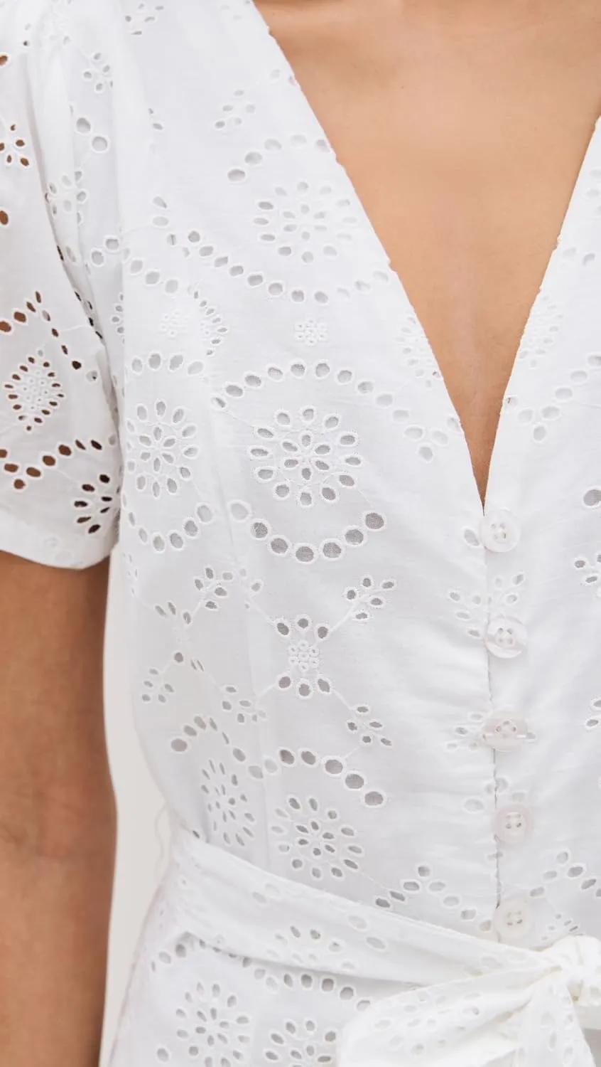 Joe's Jeans Women's The Halle Eyelet Mini Dress