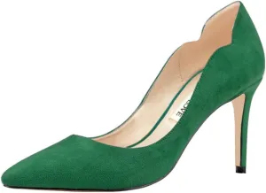 JOY IN LOVE Pumps for Women 3.5" Stiletto High Heels Pointy Toe Pumps Shoes