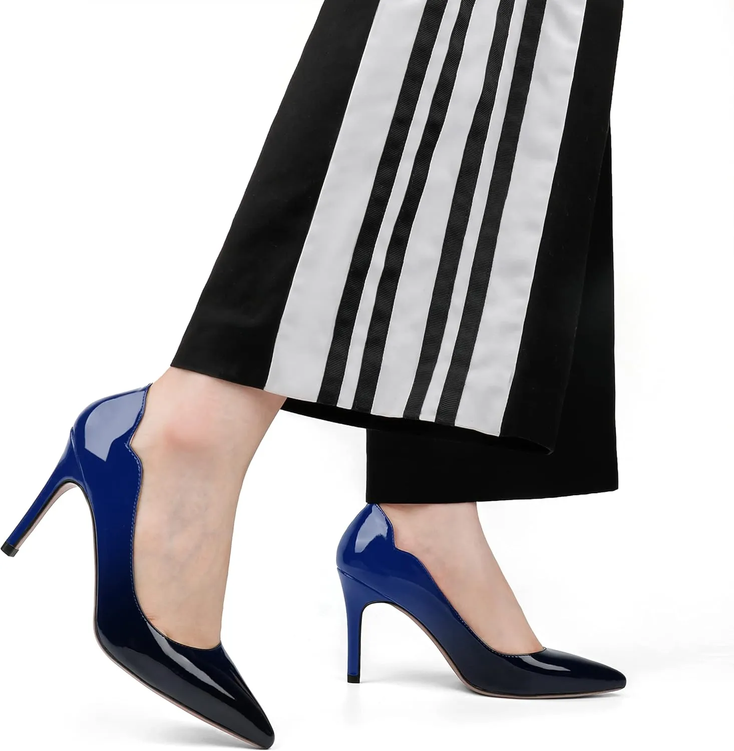 JOY IN LOVE Pumps for Women 3.5" Stiletto High Heels Pointy Toe Pumps Shoes
