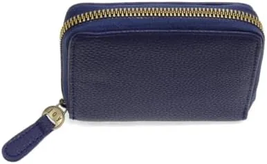 Joy Susan Women's Fashion Wallet Palmer Square Zip Around Wallet Hand Bag - Navy