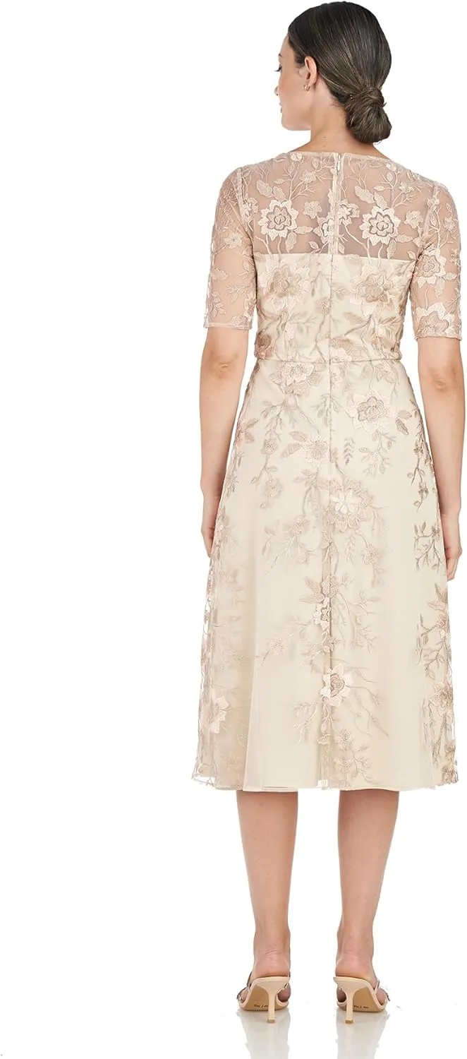 JS Collections Women's Bianca A-line Midi Dress