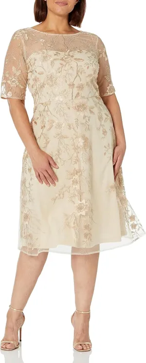 JS Collections Women's Bianca A-line Midi Dress