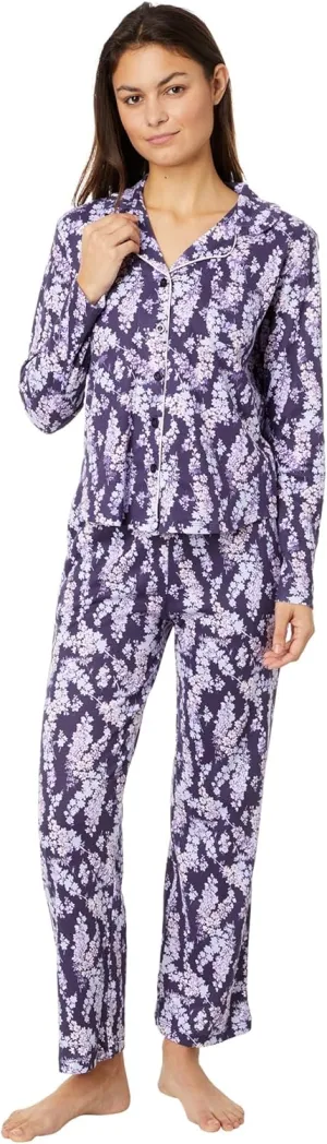 Karen Neuburger Petite Floral Notch Collar PJ Set Countryside Blossom PL (US 14P-16P)