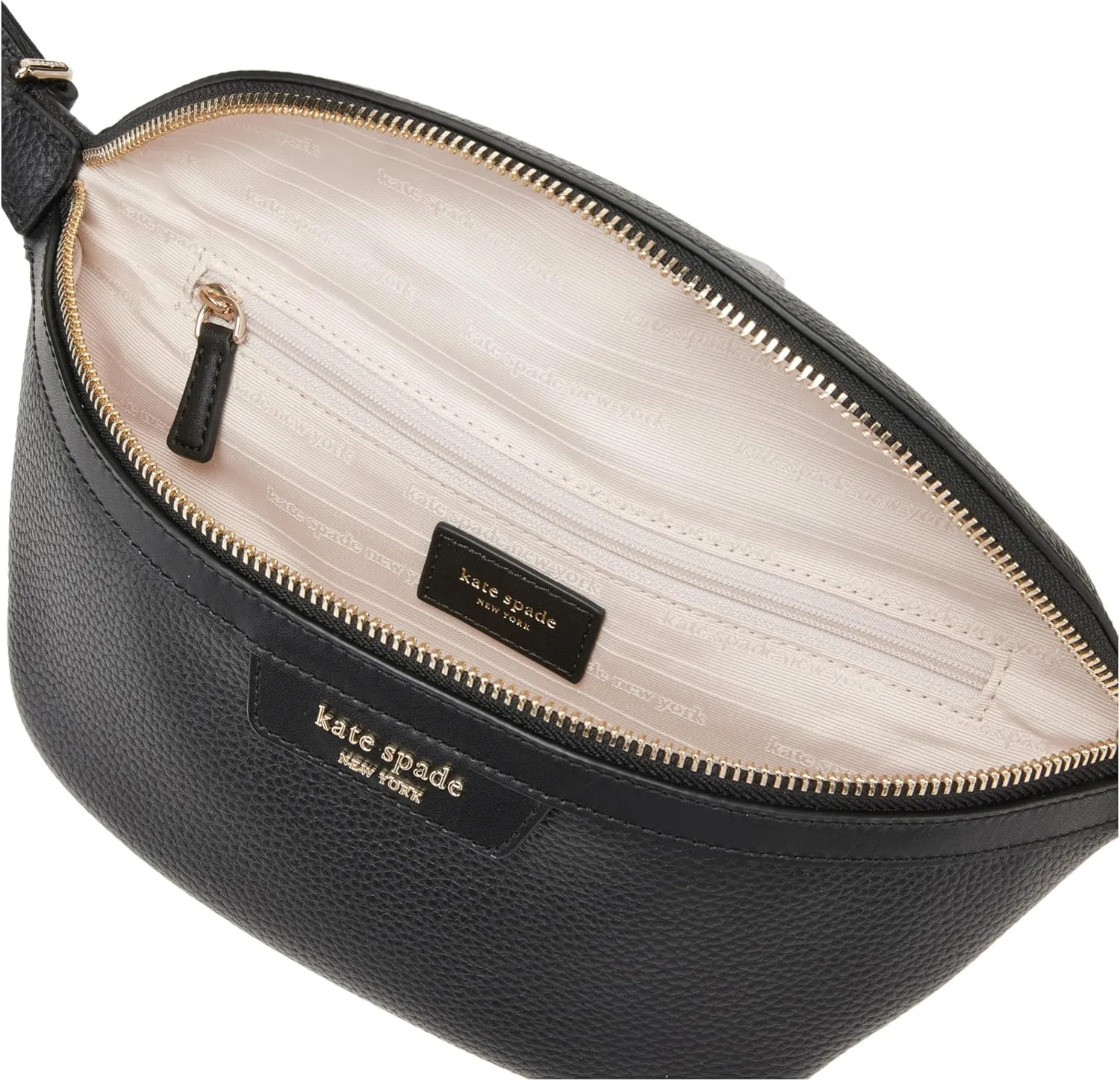 kate spade new york Hudson Pebbled Leather Belt Bag, Black