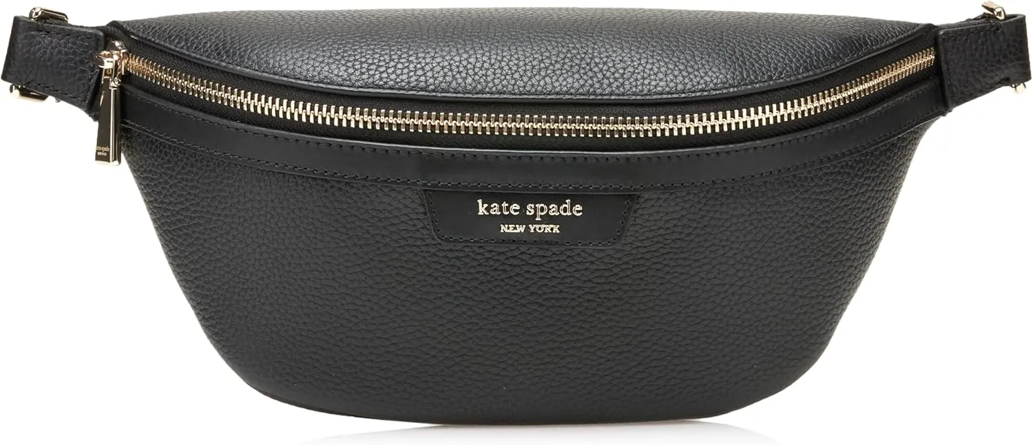 kate spade new york Hudson Pebbled Leather Belt Bag, Black