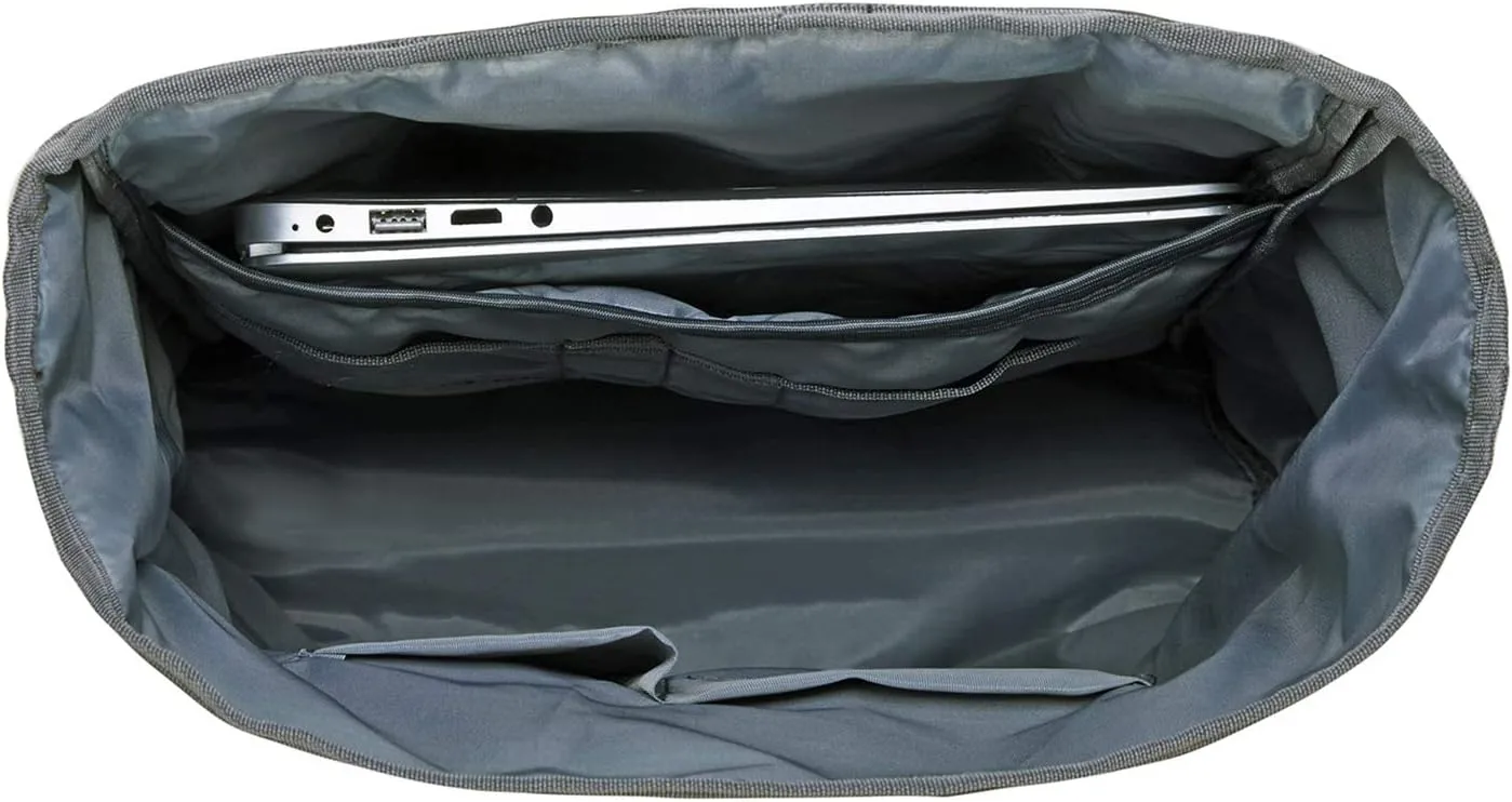 KAUKKO Large Multipurpose Water-Repellent Backpack Satchel for Hiking Camping Travel with Laptop Compartment (05-2-grey)