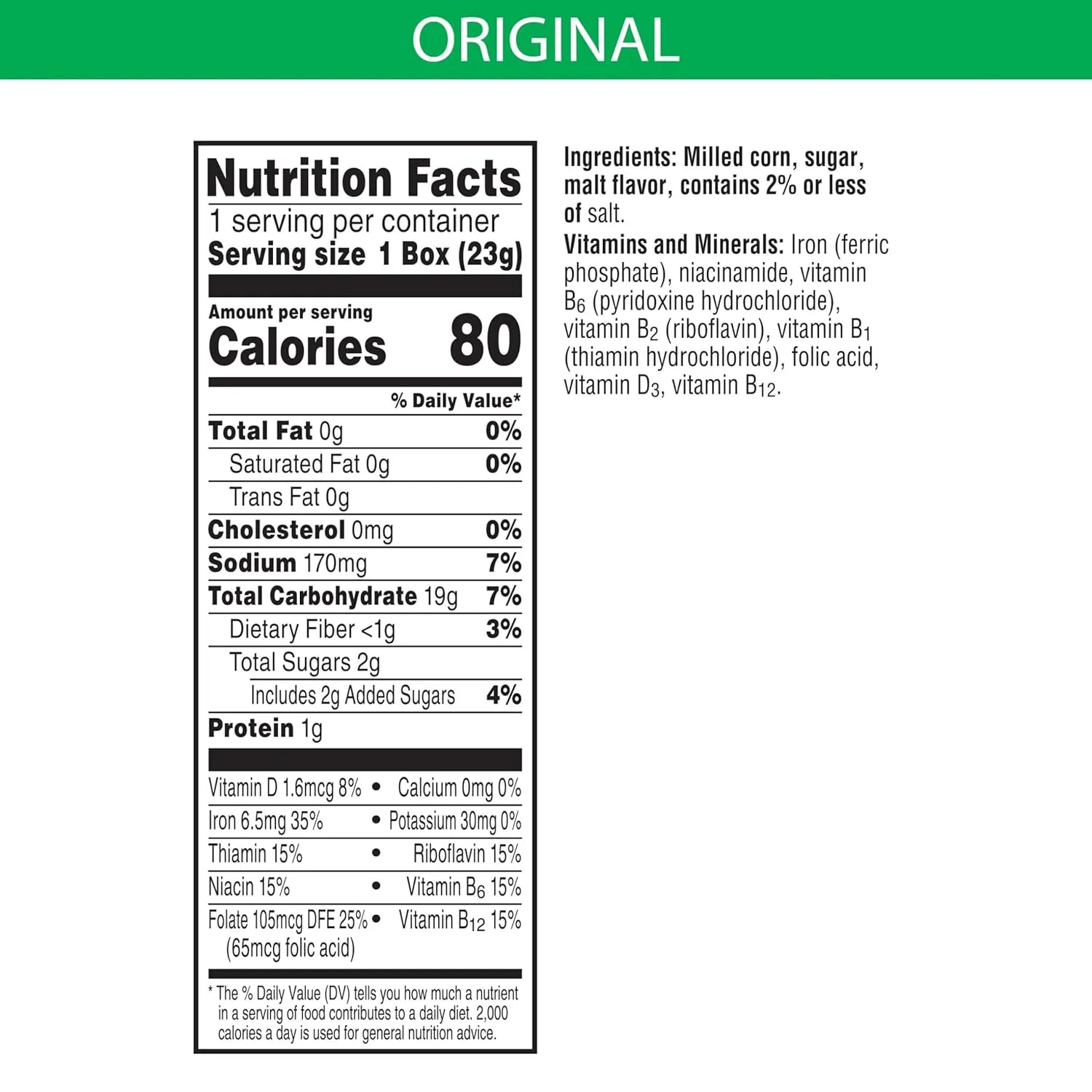 Kellogg's Corn Flakes, Breakfast Cereal, Original, .81oz (70 Count)