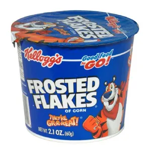 Kellogg's Frosted Flakes Cereal Cups, 2.1-Ounce Cups (Pack of 60)