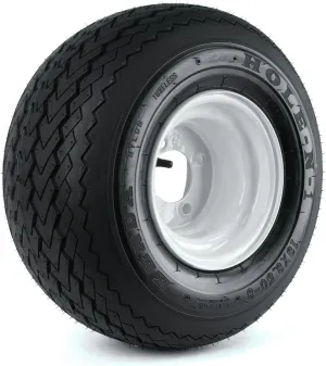 Kenda Hole-N-1 White 8" x 7" 4-Hole Wheel and (18/8.50-8) Tire Combination