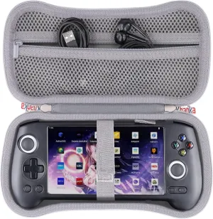 khanka Hard Travel Case Replacement for Anbernic RG556 Retro Handheld Game Console,Case Only. (Grey)