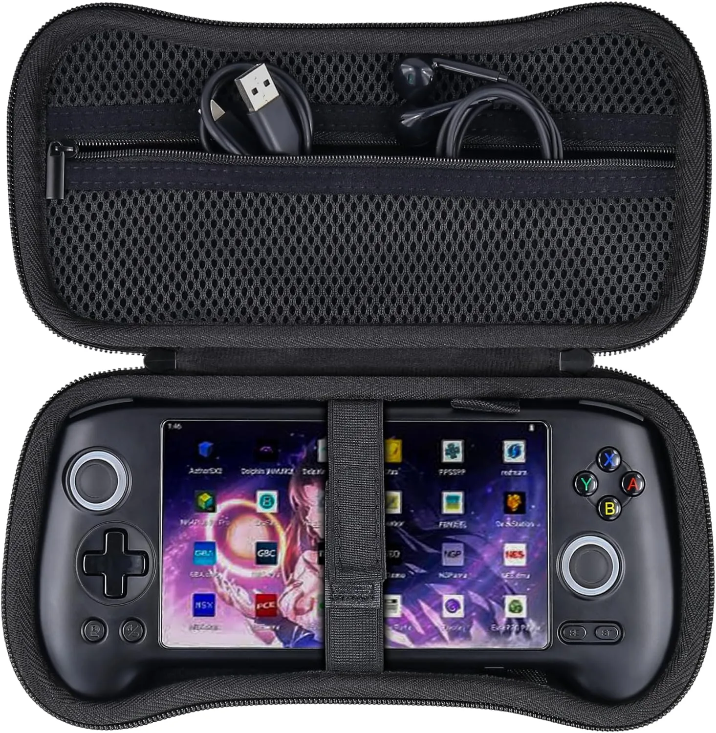 khanka Hard Travel Case Replacement for Anbernic RG556 Retro Handheld Game Console,Case Only.
