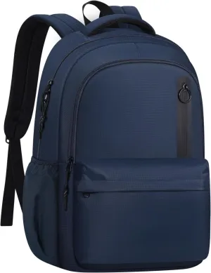 Kids School Bakcpack for Women Aesthetic Laptop Backpack Blue Lightweight College Bookbag Travel Casual Daypack