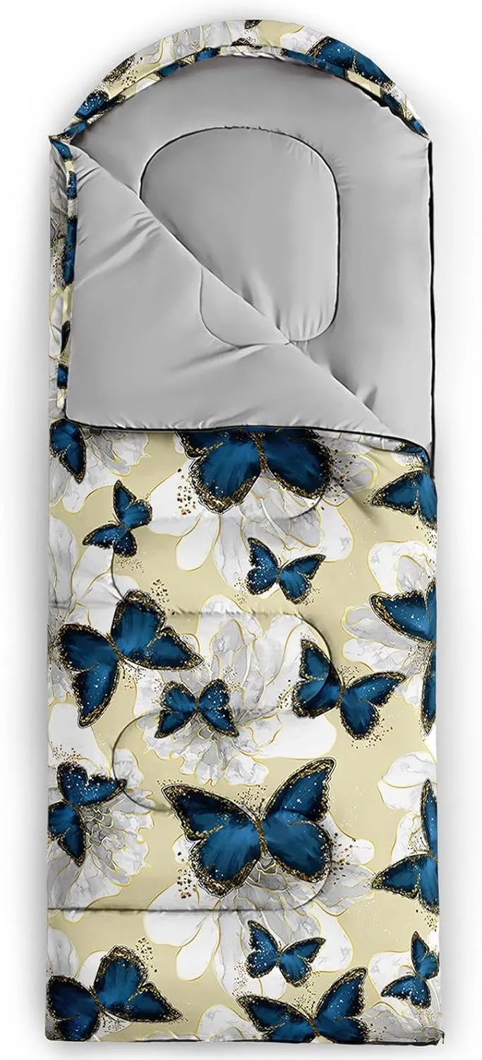 Kids Sleeping Bag for Boys Girls,Basketball Print-Lightweight Warm Portable Outdoor Indoor-Waterproof Cold Weather Resistant Sleeping Bag for Camping Hiking