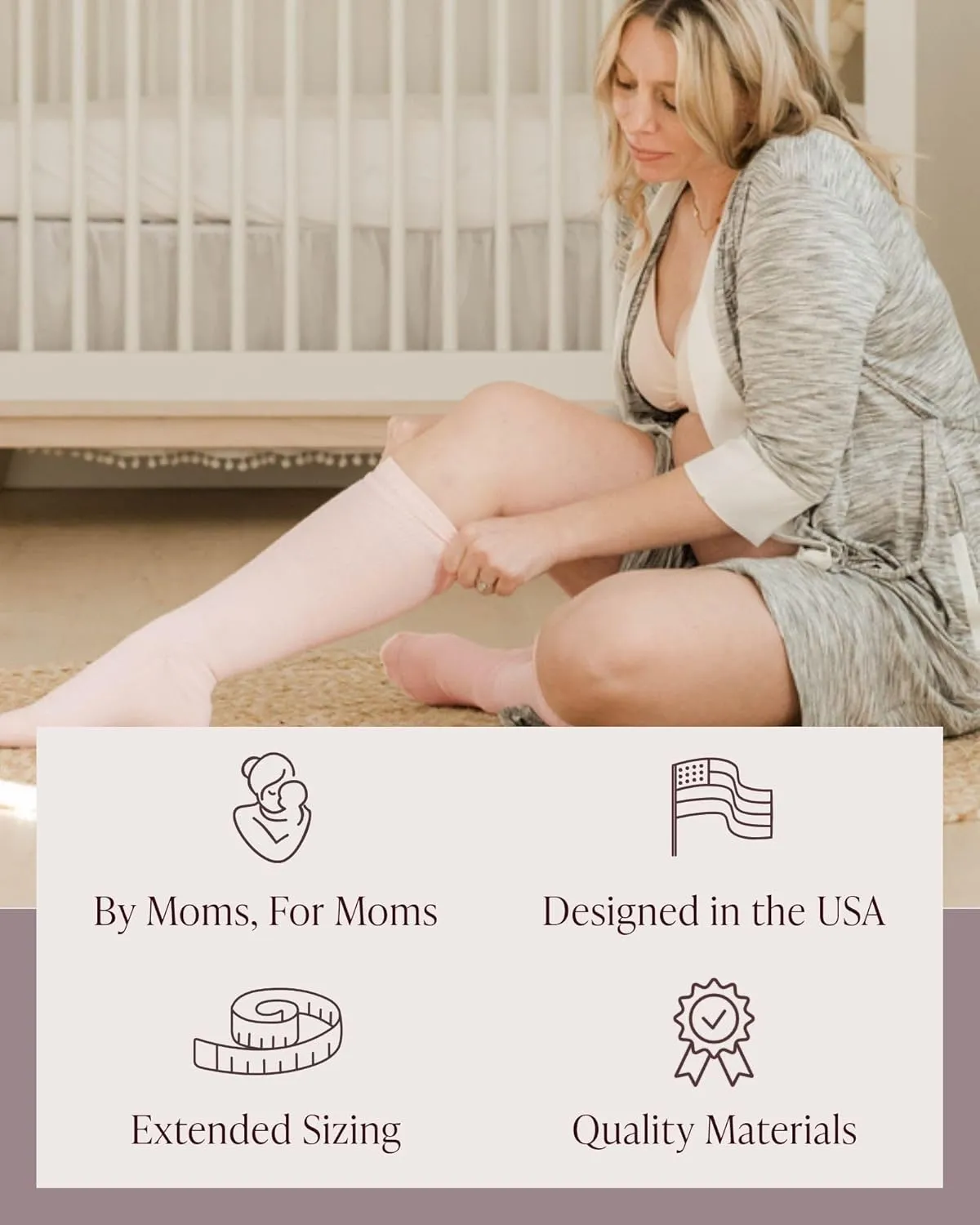 Kindred Bravely Compression Socks 2-Pack | Graduated Compression Socks for Circulation Pregnancy Travel