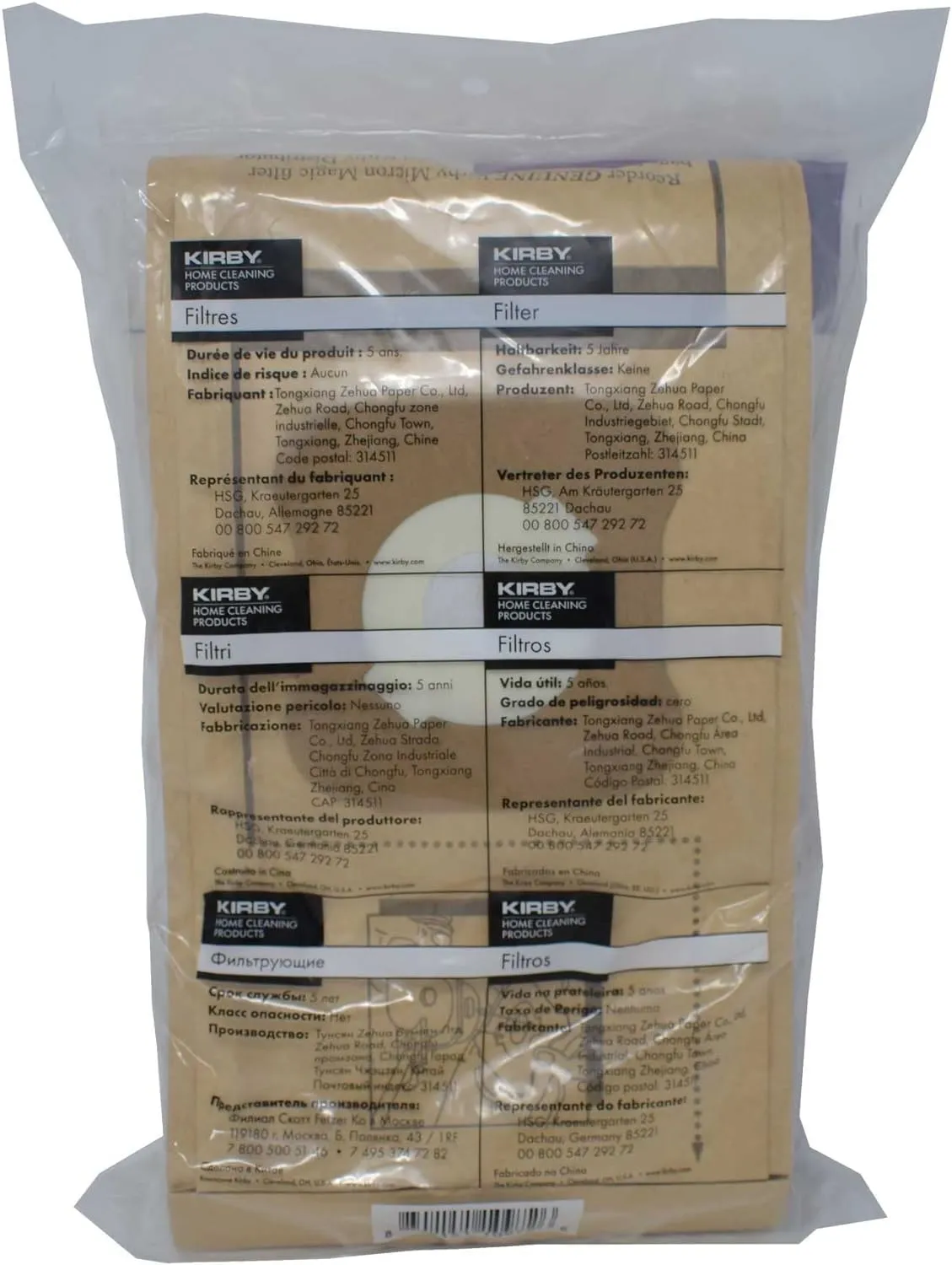 Kirby Vacuum Bags G4, G5, G6 – Genuine Micron Magic Filtration, 9-Pack – Part #197394, Universal Fit for Kirby Generation Series