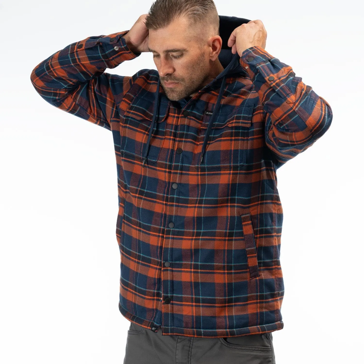 KLIM Men's Targhee Fleece Lined Flannel Hoodie