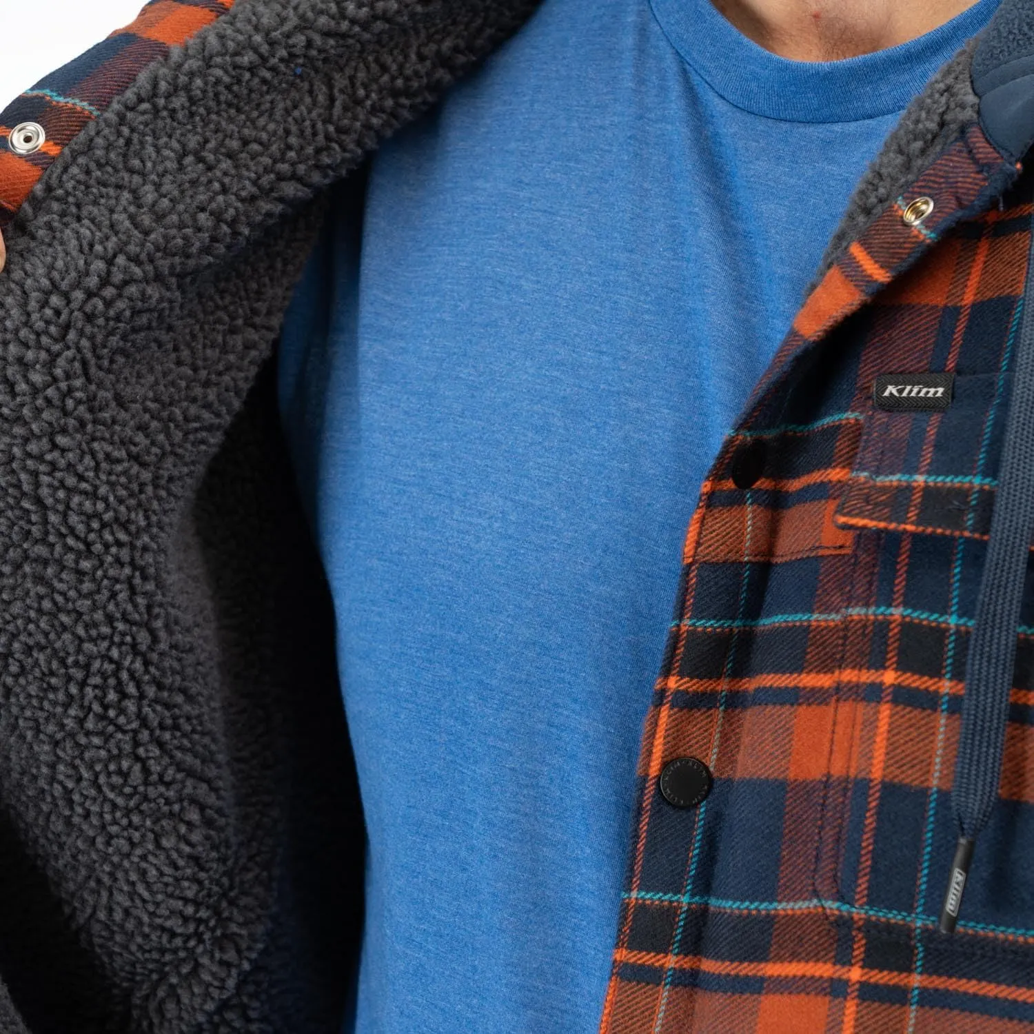 KLIM Men's Targhee Fleece Lined Flannel Hoodie