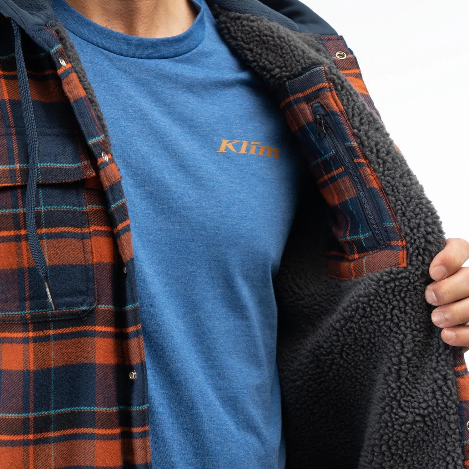 KLIM Men's Targhee Fleece Lined Flannel Hoodie