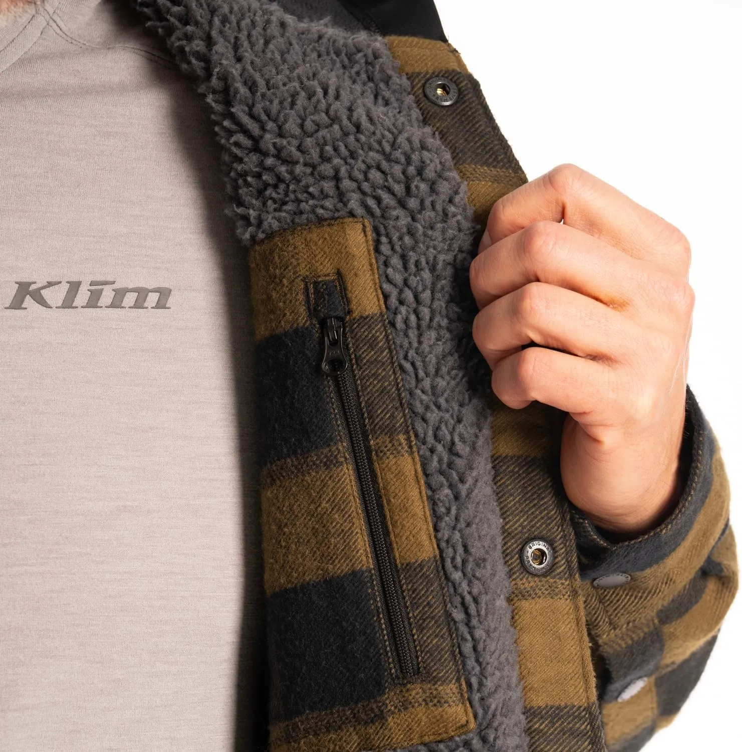 KLIM Men's Targhee Fleece Lined Flannel Hoodie